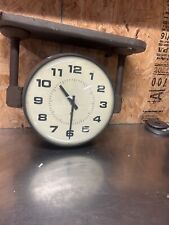 Vintage Simplex Double Sided Train / School Clock with Bell picture