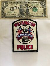 Very Rare Washington Georgia Police Patch Un-sewn great condition picture