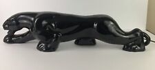 Vintage Stalking Black Panther Light Lamp circa 1950's 21 Inches picture