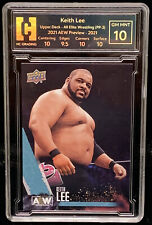 2021 AEW Upper Deck Exclusive Keith Lee Preview Card #PP-3 Wrestling 10 Gem HCGS picture