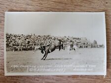 Vintage Rodeo Doubleday Real Pic Post Card 1910's-1920's Johnson SPITFIRE... picture