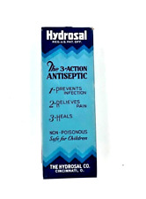 Vintage 1950's Hydrosal Antiseptic Box Advertising Packaging picture