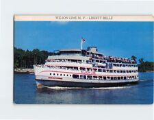 Postcard Wilson Line MV Liberty Belle Excursion Liner Ship New York USA picture