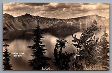 RPPC Postcard Wizard Island South Rim View Crater Lake Oregon c1930s Unposted picture