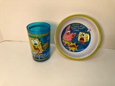 Vintage Zak Designs SpongeBob SquarePants Melamine Bowl with Cup picture