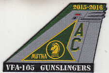VFA-105 GUNSLINGERS MUTHA 2015 - 2016 TAIL FIN PATCH  picture