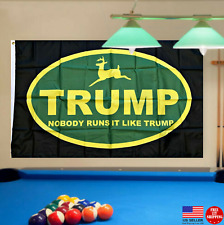Nobody Runs it Like Trump 3x5 Flag USA Banner Let's Make America Great Again picture
