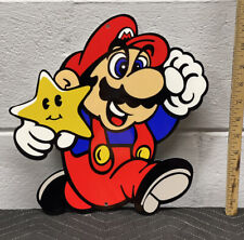 Mario Brothers Metal Diecut Sign Nintendo Arcade Video Game System Gas Oil picture