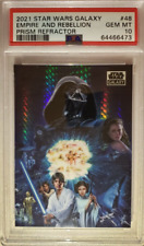 2021 Topps Star Wars Galaxy Chrome - Empire and Rebellion Prism Refractor PSA 10 picture