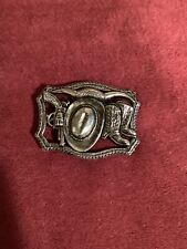 Vintage Levy Bros. Belt Co. Western Styled Belt Buckle Exclusive Silver picture