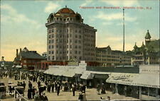 Atlantic City New Jersey Boardwalk Traymore Hotel ~ postcard  sku719 picture