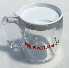 Saturn UAW Logo CLEAR ACRYLIC Mug w/ Lid Defunct Car Maker Vehicle Automobile picture