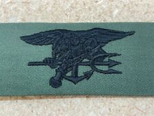 USN Navy SEAL Trident Special Warfare Uniform Insignia Patch OD Green Badge picture