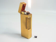Dunhill Rollagas Lighter Gold Plated w/2p flint All Working (904 picture
