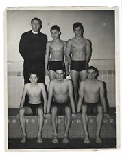 1950s? Catholic Brother Fabius, Boys, Swim Team, St. Xavier Louisville KY? picture