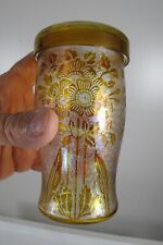 RARE ANTIQUE BACCARAT ST-LOUIS IRIDESCENT COVERED WATER GOBLET TUMBLER GLASS picture