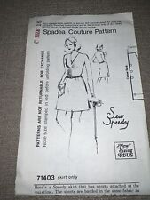 Vintage 70s SPADEA DESIGNER Sewing Pattern SEW SPEEDY 71403 Skirt w/ Shorts 16 picture