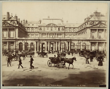 Louis Pamay, Paris, le Palais Royal, ca.1880, vintage albumin print wine print picture