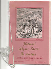 1961 National Liquor Stores Convention Program & Menu-US Brewers-Godfrey Hirsch picture