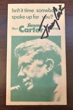 Jimmy Carter Signed Palm Card For Governor Business Full Signature Autographed picture