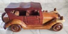 Artesania Jaluna 1921-31 Ford Model A Carved Solid Wood Wooden Car Doors Open Wh picture