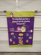 Vtg 1998 McDonald's Happy Meal Toy Tamagotchi Keychain Advertising Banner Sign  picture