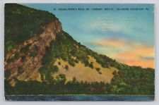 Indian Profile Rock Mt Tammany Delaware Water Gap PA Linen Postcard No 2607 picture