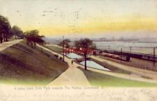 pre-1907 LAKE SIDE PARK TOWARDS THE HARBOR, CLEVELAND, OH 1907 picture