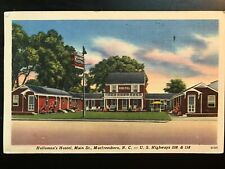 Vintage Postcard 1953 Hollomon's Hostel, US Rt 258 & 158, Murfreesboro (NC) picture