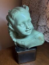 Vintage French Arnova - Bust of a Young Woman, circa 1930 - Ceramics picture
