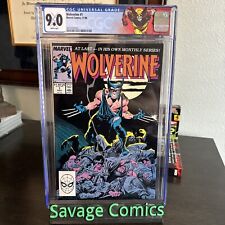Wolverine #1 1988 CGC 9.0 White Pages Custom Wolverine Label picture