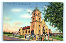 Vintage Postcard St Ann's Catholic Church Keansburg New Jersey Posted Curteich picture