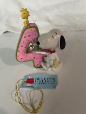 Snoopy #8194  Westland Giftware Vintage 4th Birthday Figurine picture