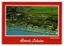 Aerial View Historic Lahaina Maui Hawaii HI UNP Continental Postcard O21 picture