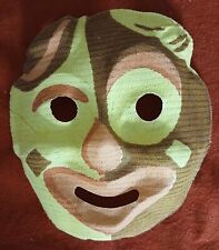 1950's Fabric MINSTREL SHOW Type Halloween Mask # 2 - Culturally Inappropriate  picture
