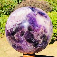 2530g Natural Beautiful Dream Amethyst Quartz Crystal Sphere Ball Healing 551 picture