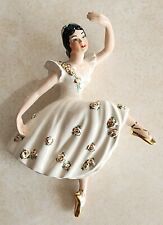 Vintage Wall Hanging Ballet Dancer MCM Ceramic Arts Studio Attitude Arabesque picture