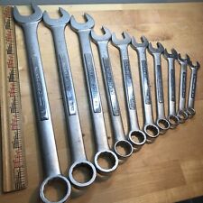 Vintage Craftsman 10 pc Combination Wrench Set 4496 SAE NO Pouch 3/8-1” complete picture