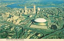 Aerial View of New Orleans Louisiana Superdome Continental Chrome c1970 Postcard picture