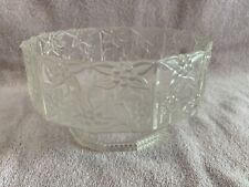 Vintage Regaline #1890 Clear Plastic Footed Serving Bowl USA 7” X 4” picture
