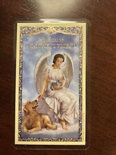 New In Memory A Faithful Friend Holy Card Laminated with pet Dog Memorial Prayer picture