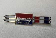 Vintage Heavenly Lake Tahoe California Ski Resort Hat Cap Lapel Pin picture