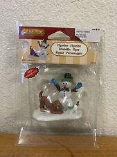 Lemax Christmas 2019 PLAY WITH ME #92756 NRFP Vail Village Snowman Dog * picture