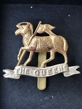 Queens Royal West Surrey Regiment Original British Army Cap Badge WW1 picture