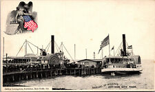 Vtg 1905 Arrival of Steamer Passengers Cottage City Massachusetts MA Postcard picture