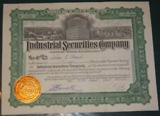 Antique Industrial Securities Company 5 Shares No. 16926 ~ Dated: Feb 15th, 1918 picture