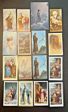 Vintage LOT of 16 CATHOLIC MASS VOTIVE PRAYER CARDS NOVENA 1950'S-Current picture