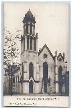 c1905 First ME Church New Brunswick New Jersey NJ Antique RPPC Photo Postcard picture