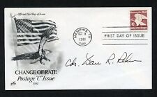 Daniel R. Rehm d2004 signed autograph auto First Day Cover WWII ACE USN picture