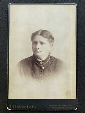 Portland Oregon OR Older Woman With Necklace Antique Cabinet Photo picture